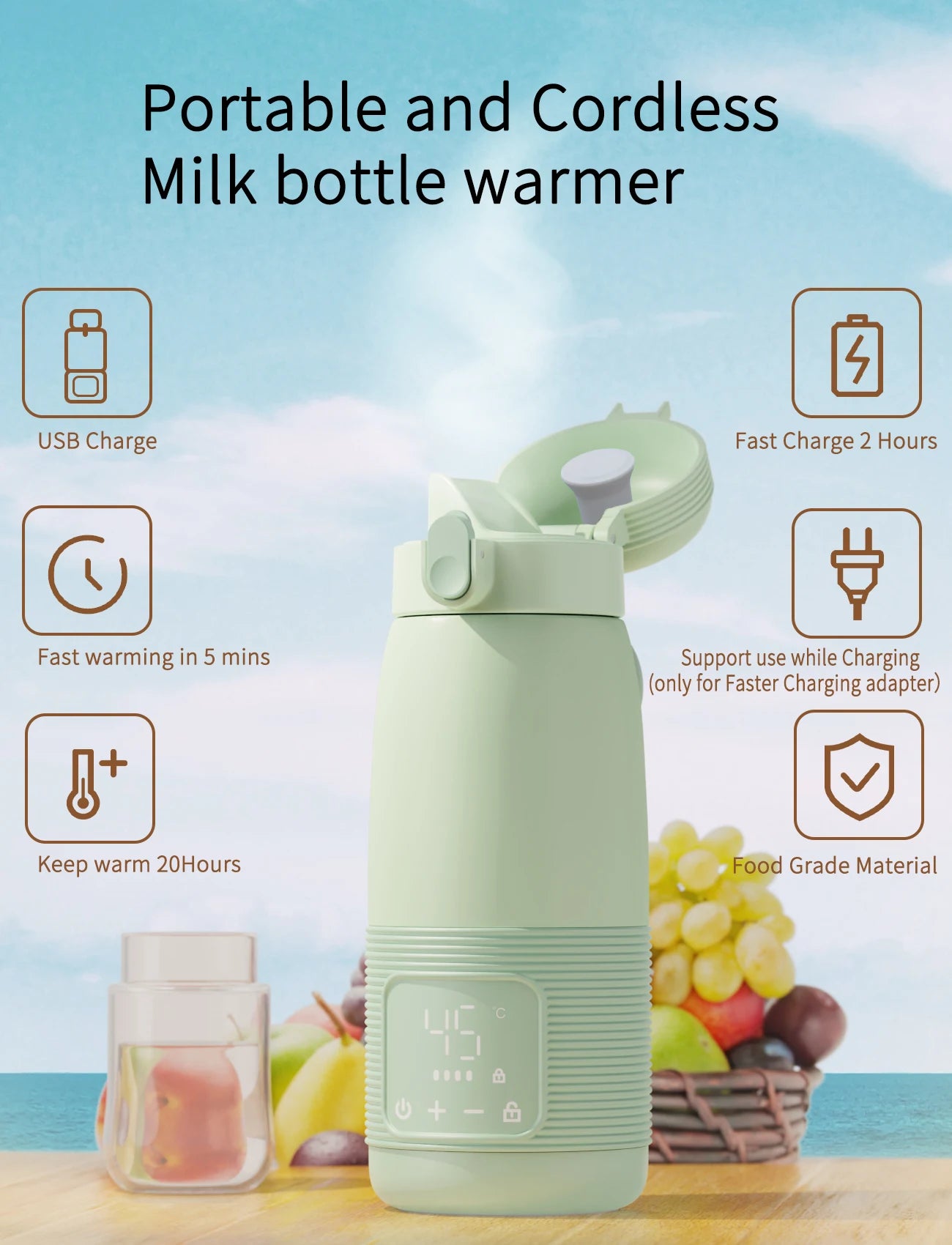 Portable Milk Warmer - 500ML